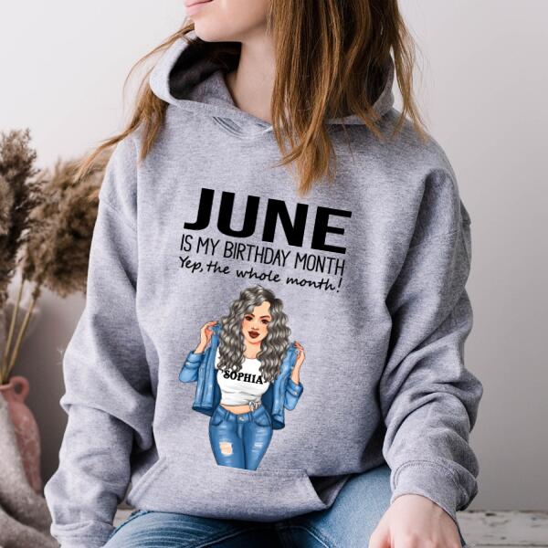 June Birthday Shirt, Custom Birthday Shirt, Queens Born In June, June Birthday Shirts For Woman, June Birthday Gifts