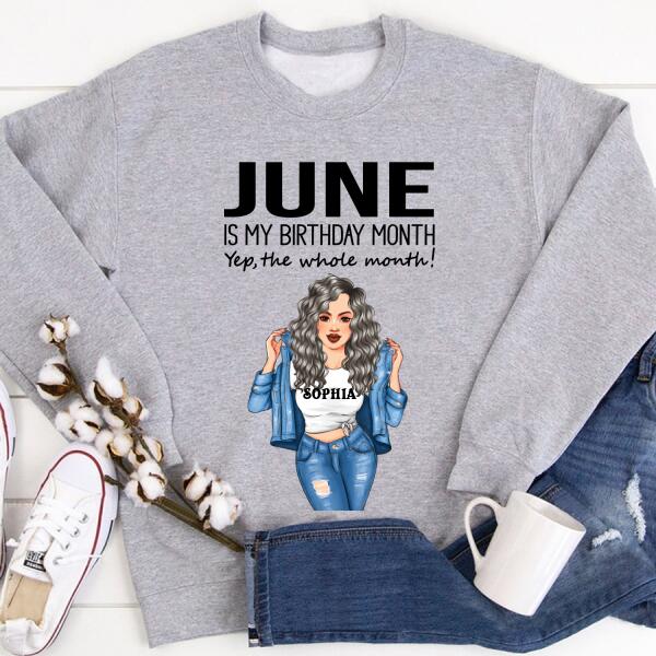 June Birthday Shirt, Custom Birthday Shirt, Queens Born In June, June Birthday Shirts For Woman, June Birthday Gifts