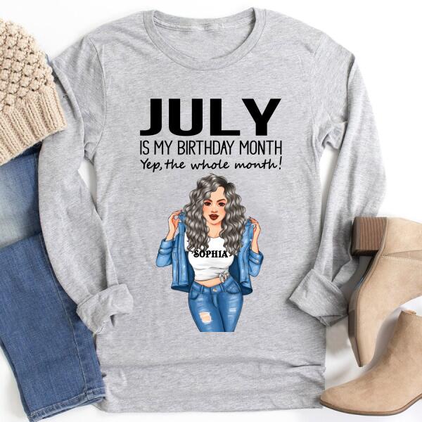 July Birthday Shirt, Custom Birthday Shirt, Queens Born In July, July Birthday Shirts For Woman, July Birthday Gifts