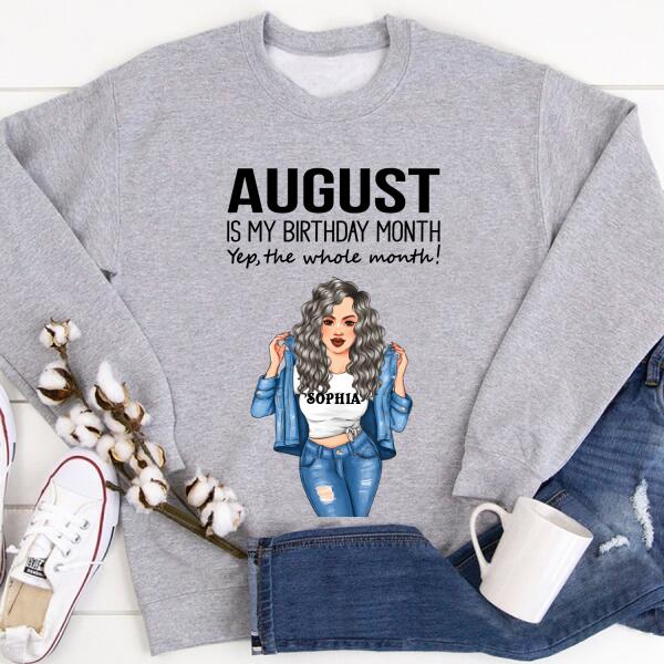 August Birthday Shirt, Custom Birthday Shirt, Queens Born In August, August Birthday Shirts For Woman, August Birthday Gifts