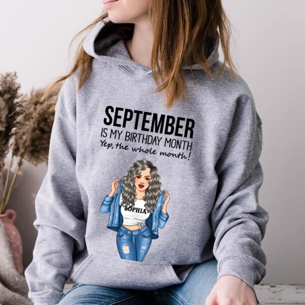 September Birthday Shirt, Custom Birthday Shirt, Queens Born In September, September Birthday Shirts For Woman, September Birthday Gifts