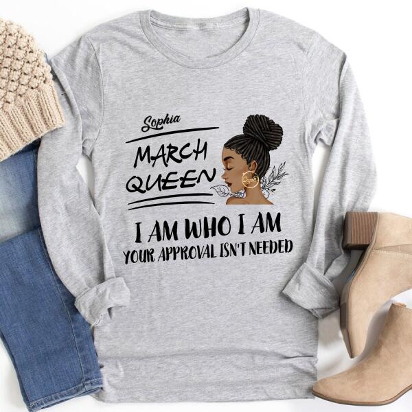 March Birthday Shirt, Custom Birthday Shirt, Queens Born In March, March Birthday Gifts, March shirts for Woman