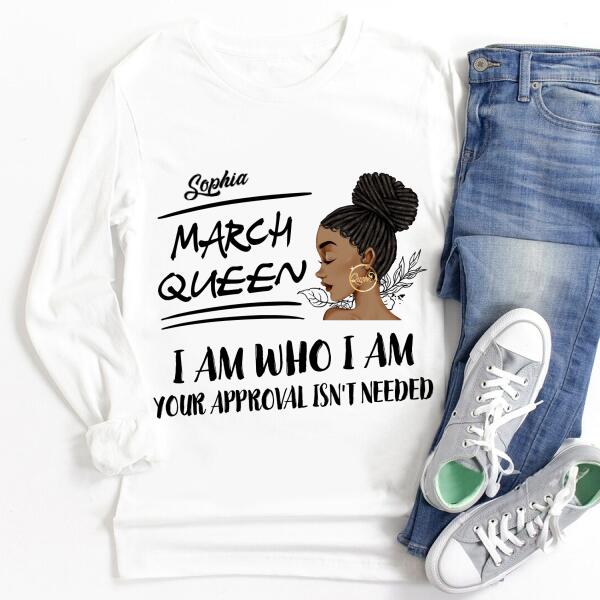March Birthday Shirt, Custom Birthday Shirt, Queens Born In March, March Birthday Gifts, March shirts for Woman