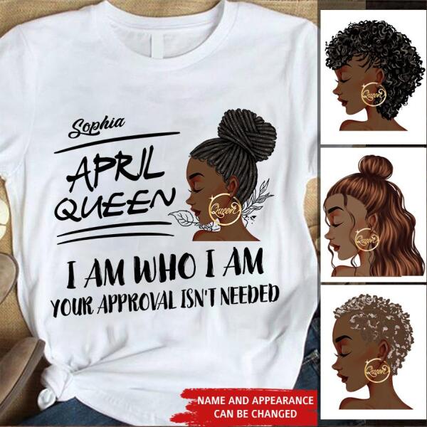 April Birthday Shirt, Custom Birthday Shirt, Queens Born In April, April Birthday Shirts For Woman, April Birthday Gifts