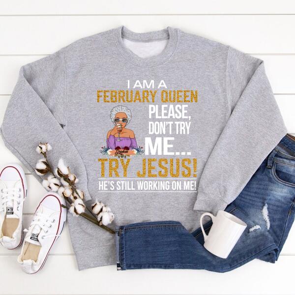 February Birthday Shirt, Custom Birthday Shirt, Queens Born In February, February Birthday Gifts, February shirts for Woman
