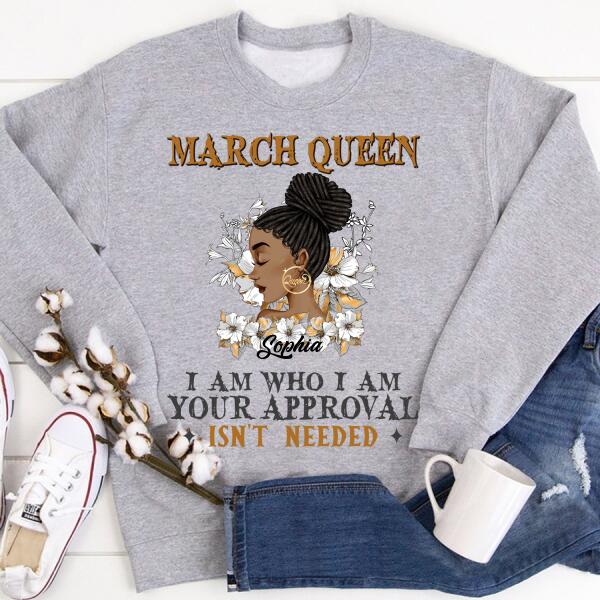 March Birthday Shirt, Custom Birthday Shirt, Queens Born In March, March Birthday Gifts, March shirts for Woman