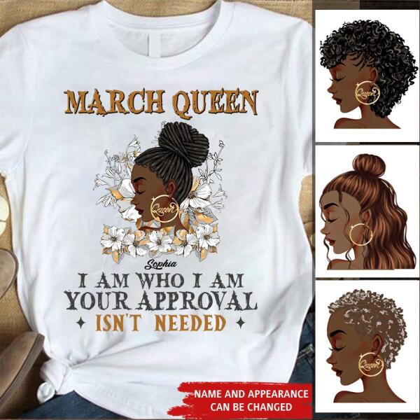 March Birthday Shirt, Custom Birthday Shirt, Queens Born In March, March Birthday Gifts, March shirts for Woman