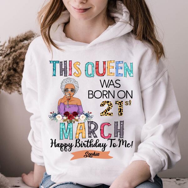 March Birthday Shirt, Custom Birthday Shirt, Queens Born In March, March Birthday Gifts, March shirts for Woman