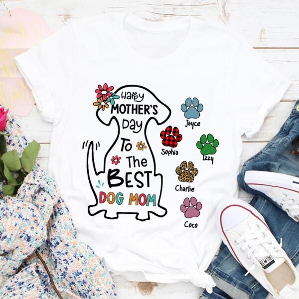 Happy Mother Day Shirt, Mother's Day T Shirt, Dog Mom Shirt, Dog Mom G -  Gerbera Story