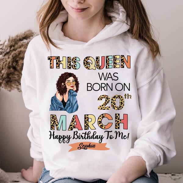 March Birthday Shirt, Custom Birthday Shirt, Queens Born In March, March Birthday Gifts, March shirts for Woman