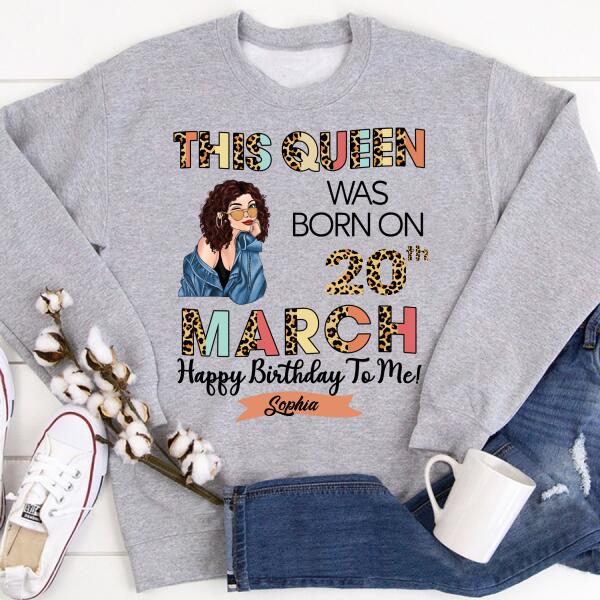March Birthday Shirt, Custom Birthday Shirt, Queens Born In March, March Birthday Gifts, March shirts for Woman