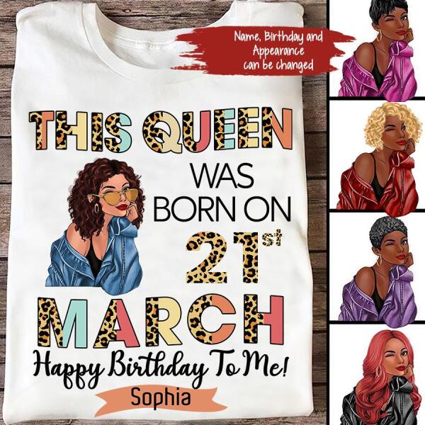 March Birthday Shirt, Custom Birthday Shirt, Queens Born In March, March Birthday Gifts, March shirts for Woman