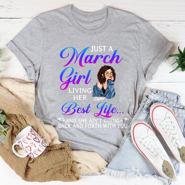 March Birthday Shirt, Custom Birthday Shirt, Queens Born In March, March Birthday Gifts, March shirts for Woman