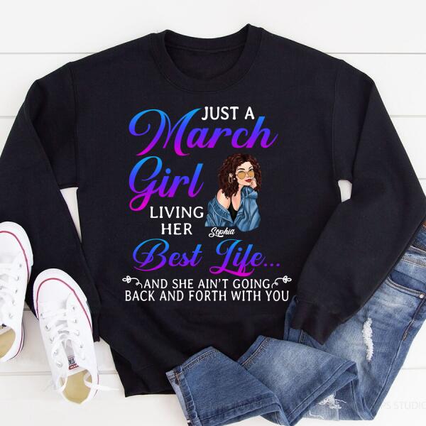 March Birthday Shirt, Custom Birthday Shirt, Queens Born In March, March Birthday Gifts, March shirts for Woman