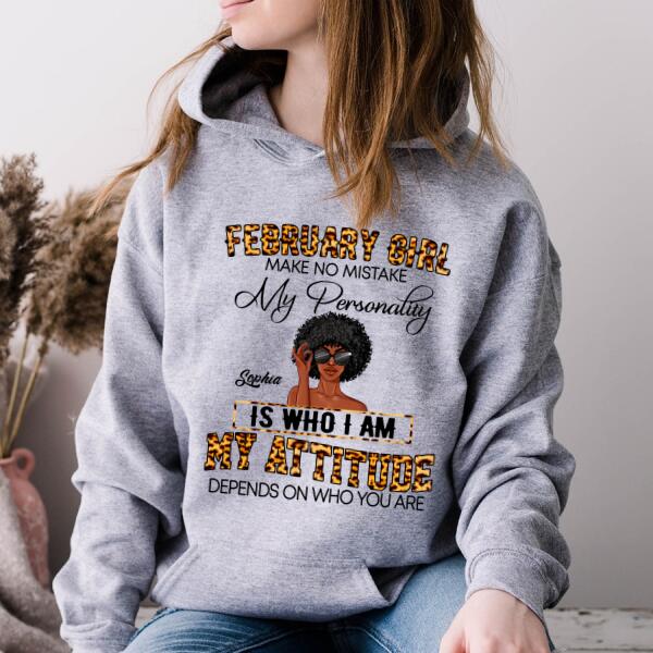 Custom February Birthday Shirt For Woman, Queens Are Born In February Gifts, Melanin Afro Woman Shirt, Black Girl Tee, Afro Queen Gift
