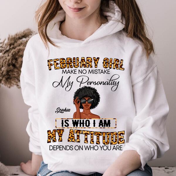 Custom February Birthday Shirt For Woman, Queens Are Born In February Gifts, Melanin Afro Woman Shirt, Black Girl Tee, Afro Queen Gift