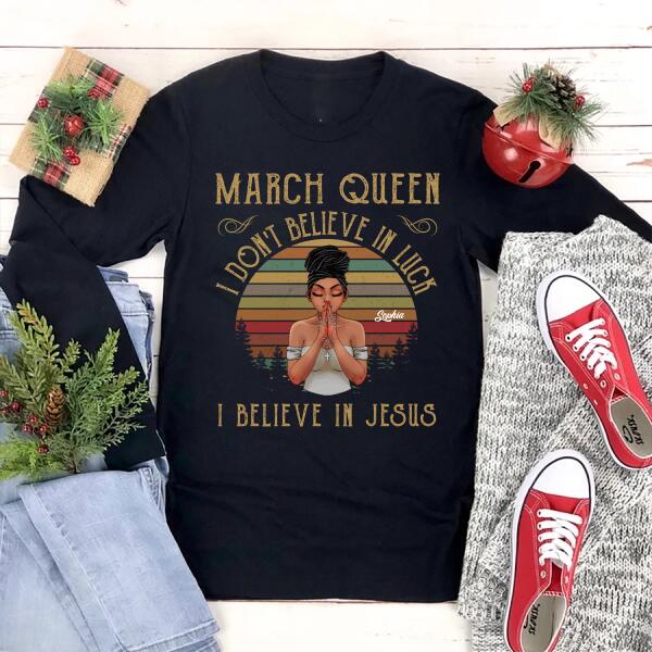 March Birthday Shirt, Custom Birthday Shirt, Queens Born In March, March Birthday Gifts, March shirts for Woman