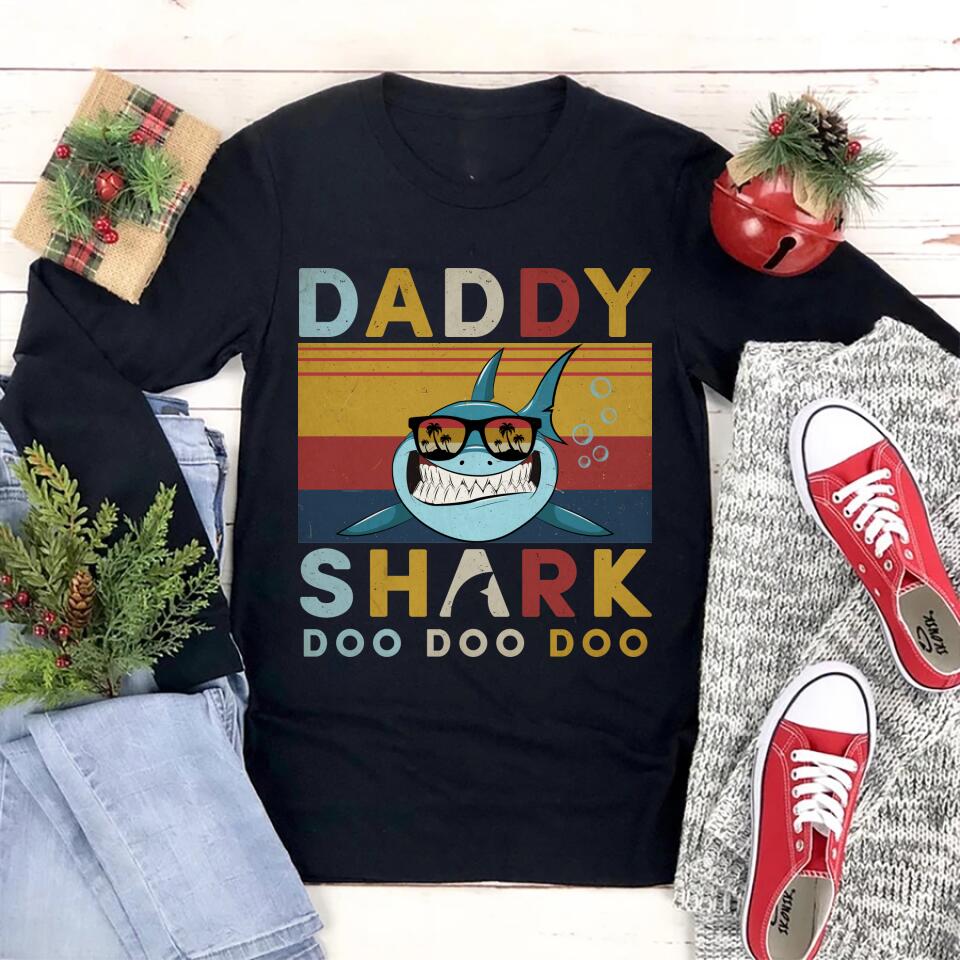 Personalized Fathers Day Shirts, Shark Fathers Day Shirts, Father‘s Day T Shirts, Funny Fathers Day Shirts, Daddy Shark Shirt, Happy Fathers Day Shirts, Father Day Gift