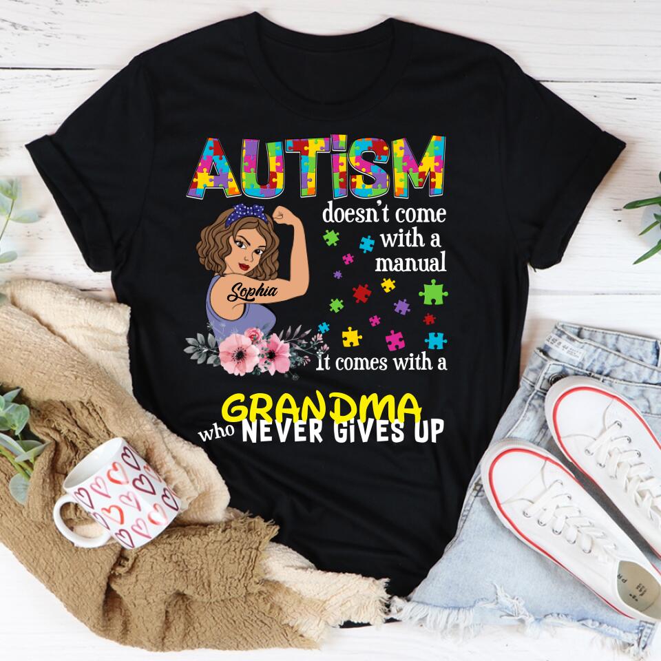 Autism Doesn't Come With A Manual T Shirt - Custom T Shirt