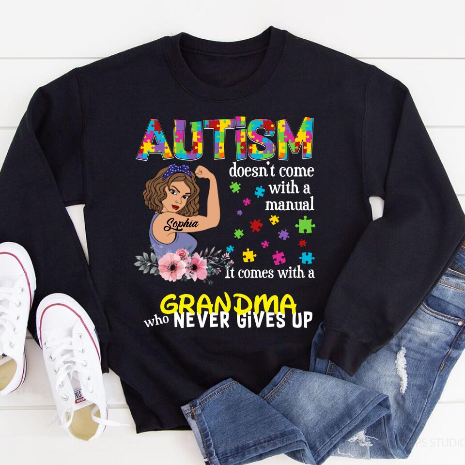 Autism Doesn&#39;t Come With A Manual T Shirt - Custom T Shirt