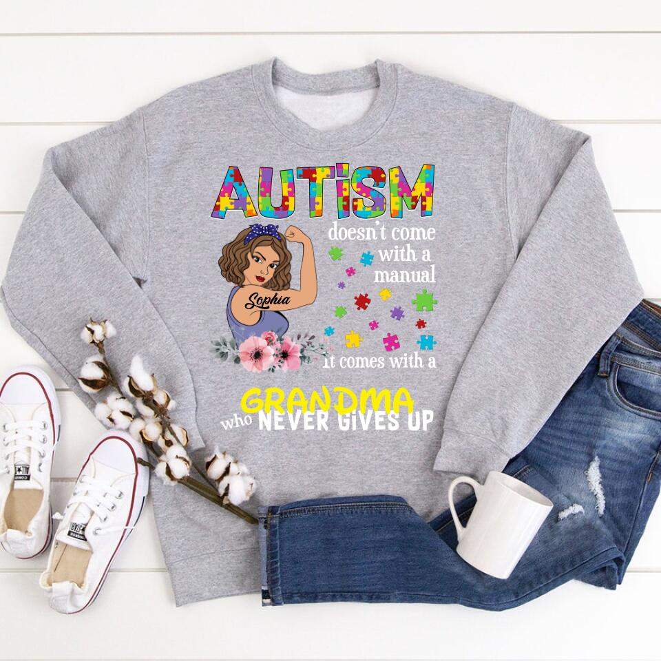 Autism Doesn&#39;t Come With A Manual T Shirt - Custom T Shirt