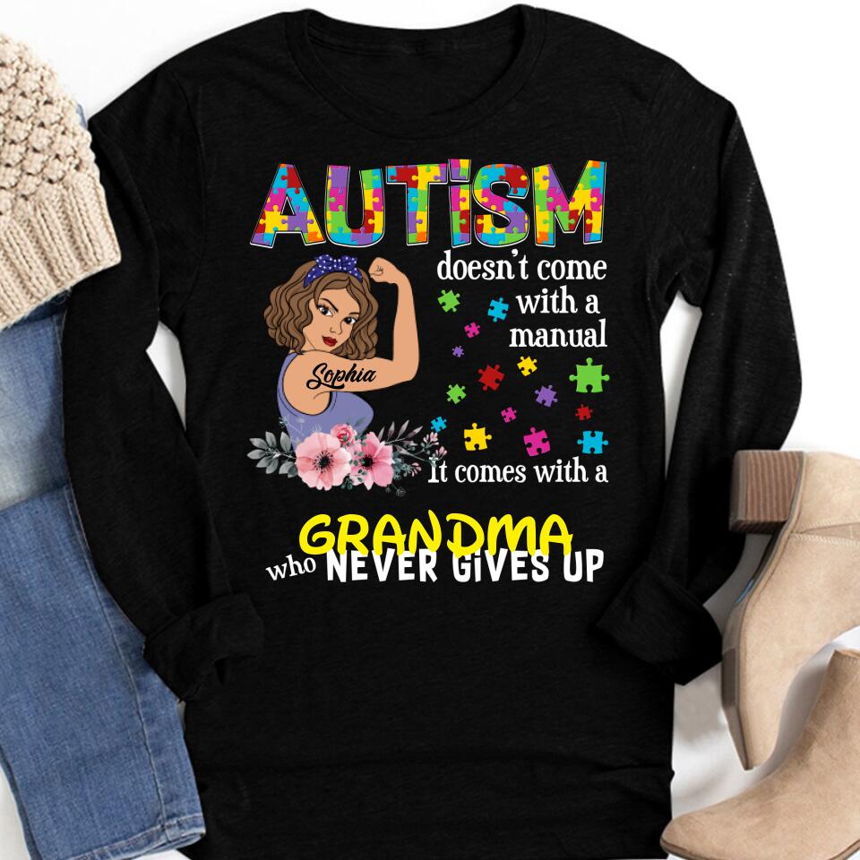 Autism Doesn&#39;t Come With A Manual T Shirt - Custom T Shirt