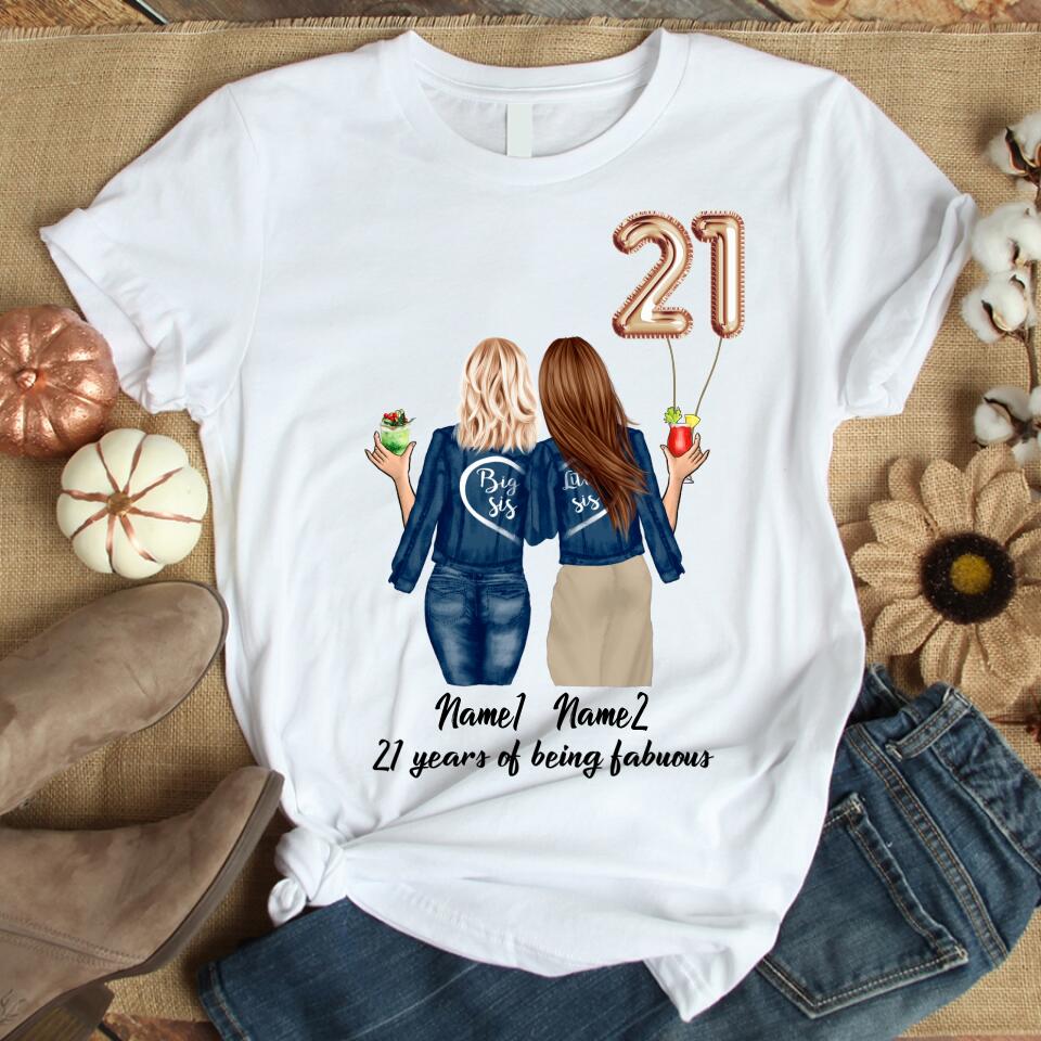 Best Friend Birthday Shirt, Birthday Gift For Sisters, Sista, Soul Sister, Best Friend, BFF, Bestie