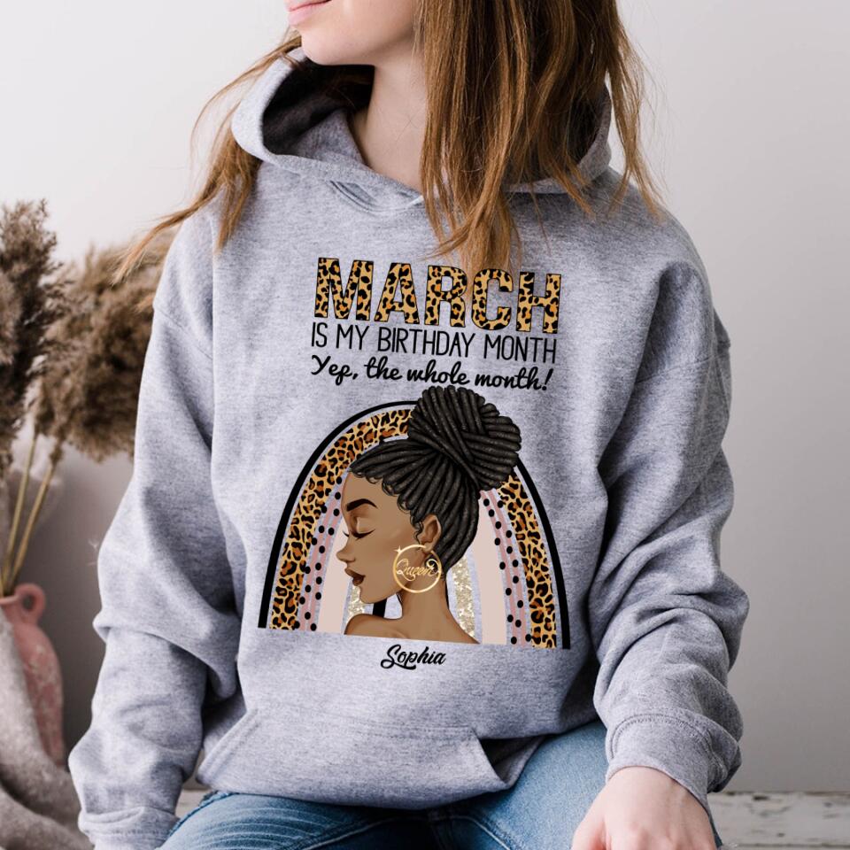 March Birthday Shirt, Custom Birthday Shirt, Queens Born In March, March Birthday Gifts, March shirts for Woman