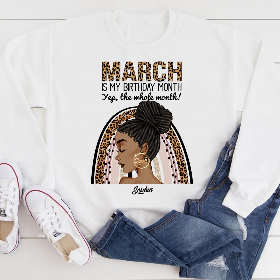 March Birthday Shirt, Custom Birthday Shirt, Queens Born In March, March Birthday Gifts, March shirts for Woman