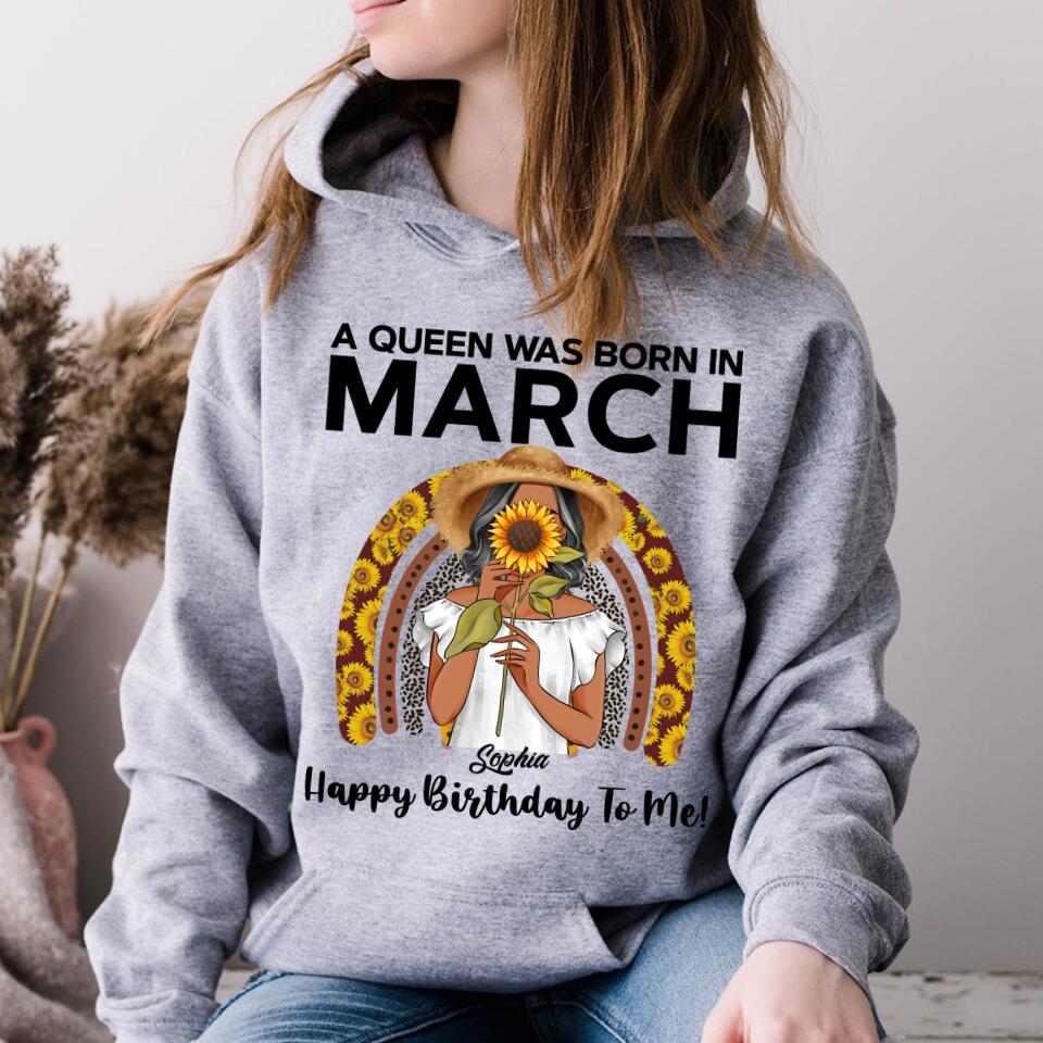 March Birthday Shirt, Custom Birthday Shirt, Queens Born In March, March Birthday Gifts, March shirts for Woman