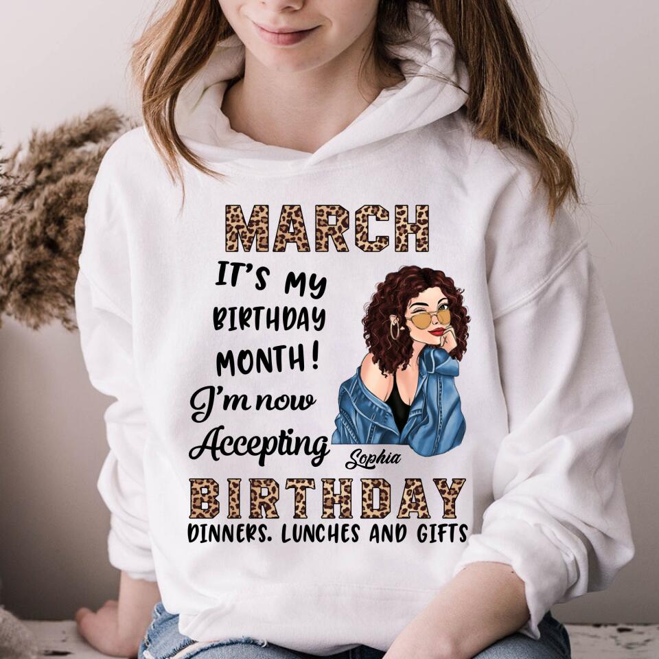 March Birthday Shirt, Custom Birthday Shirt, Queens Born In March, March Birthday Gifts, March shirts for Woman
