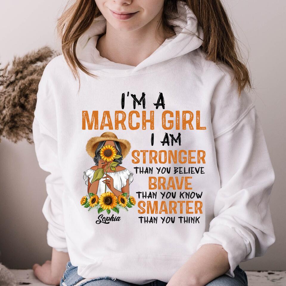 March Birthday Shirt, Custom Birthday Shirt, Queens Born In March, March Birthday Gifts, March shirts for Woman