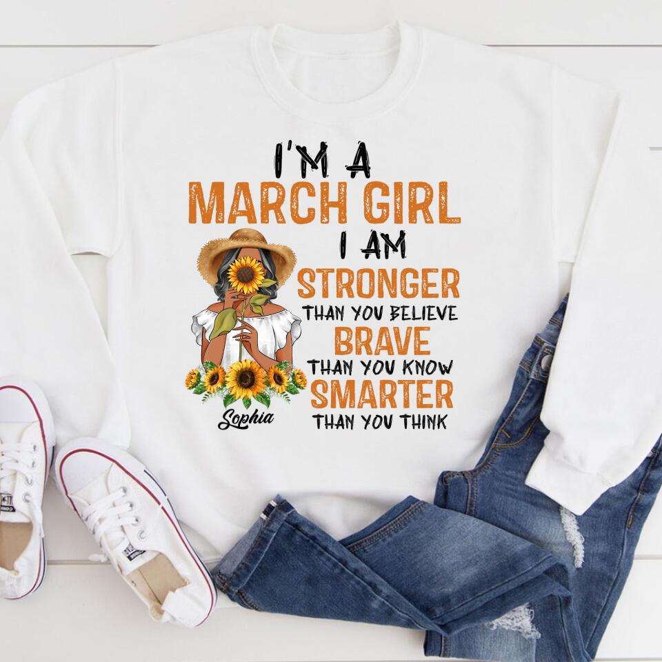 March Birthday Shirt, Custom Birthday Shirt, Queens Born In March, March Birthday Gifts, March shirts for Woman