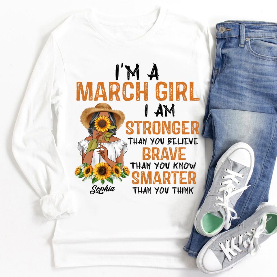 March Birthday Shirt, Custom Birthday Shirt, Queens Born In March, March Birthday Gifts, March shirts for Woman