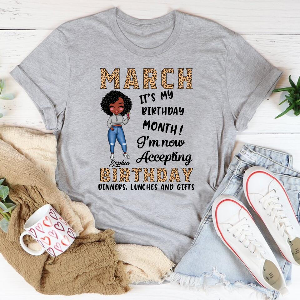March Birthday Shirt, Custom Birthday Shirt, Queens Born In March, March Birthday Gifts, March shirts for Woman