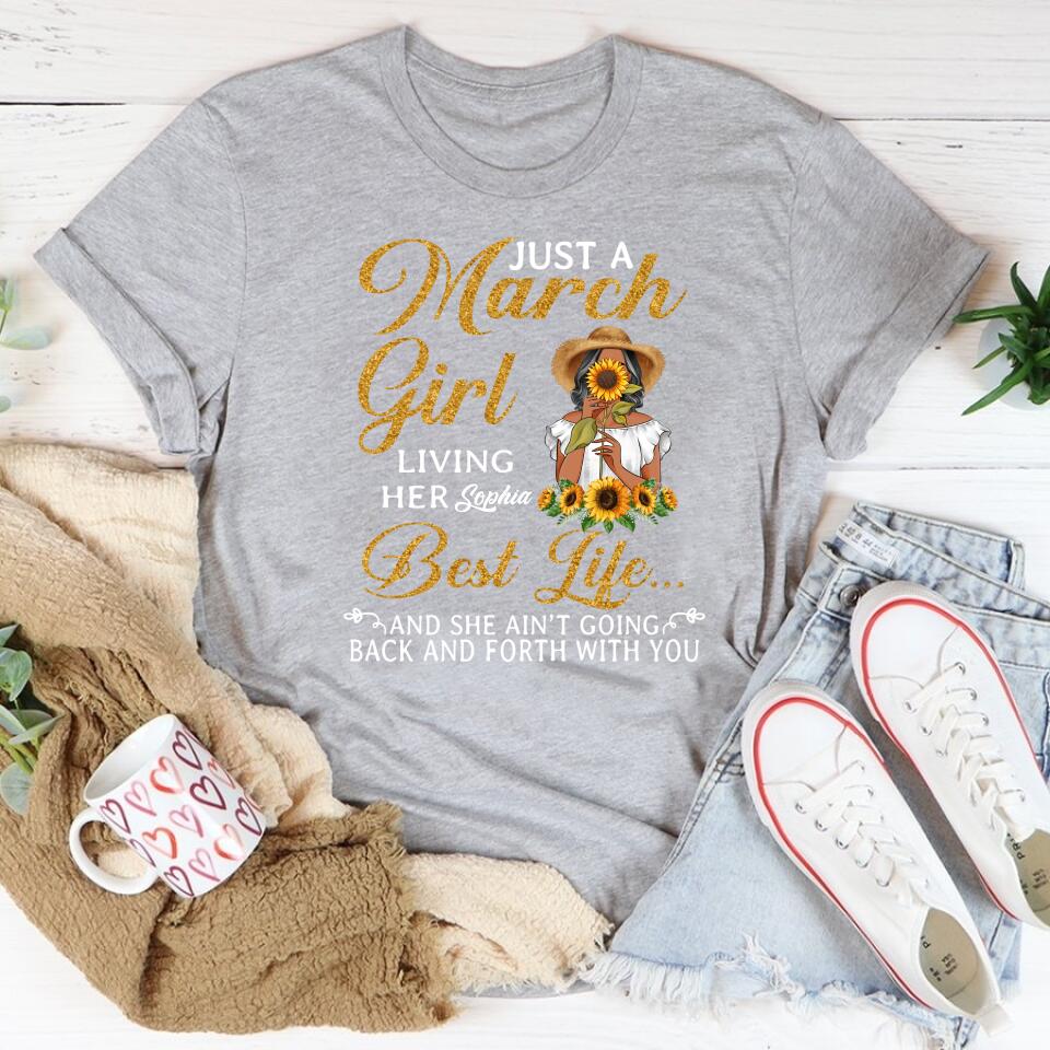 March Birthday Shirt, Custom Birthday Shirt, Queens Born In March, March Birthday Gifts, March shirts for Woman