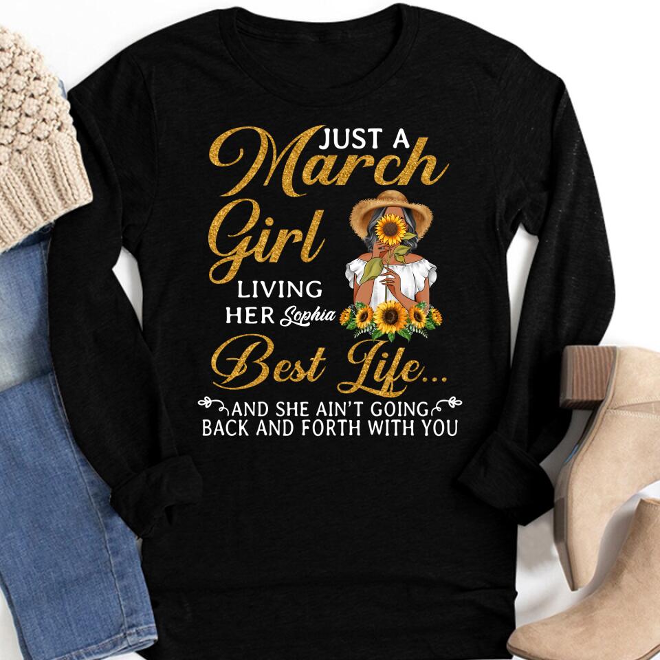 March Birthday Shirt, Custom Birthday Shirt, Queens Born In March, March Birthday Gifts, March shirts for Woman