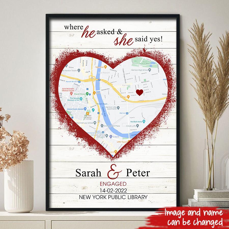 Where He Asked And She Said Yes Poster!