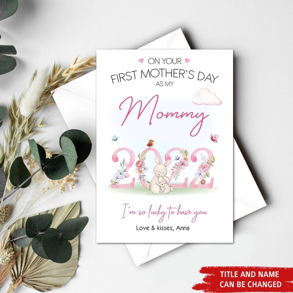 Custom Mothers Day Card - Mother's Day Gift Cards - Mothers Day Greetings - Happy Mothers Day Card - Mom's Card - First Mothers Day Card- Cute Mother's Day Cards - Mother Day Gift