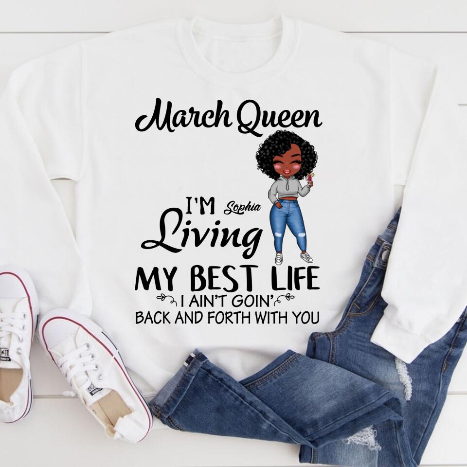 March Birthday Shirt, Custom Birthday Shirt, Queens Born In March, March Birthday Gifts, March shirts for Woman