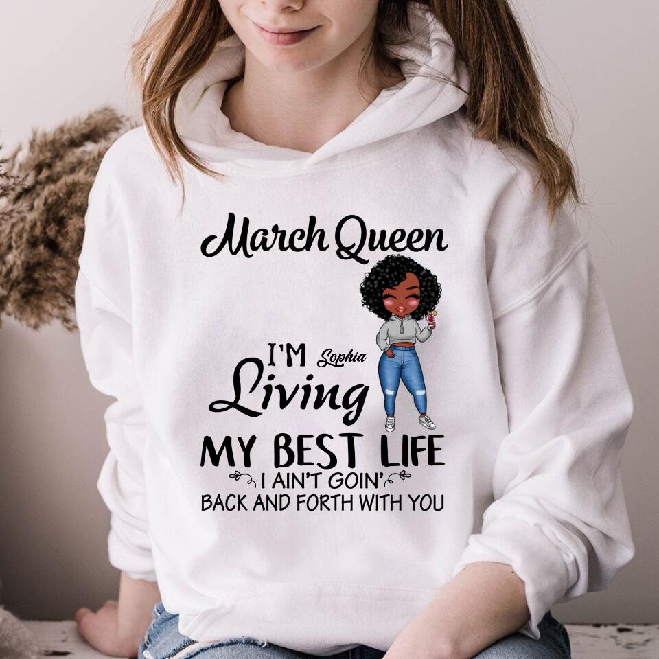 March Birthday Shirt, Custom Birthday Shirt, Queens Born In March, March Birthday Gifts, March shirts for Woman