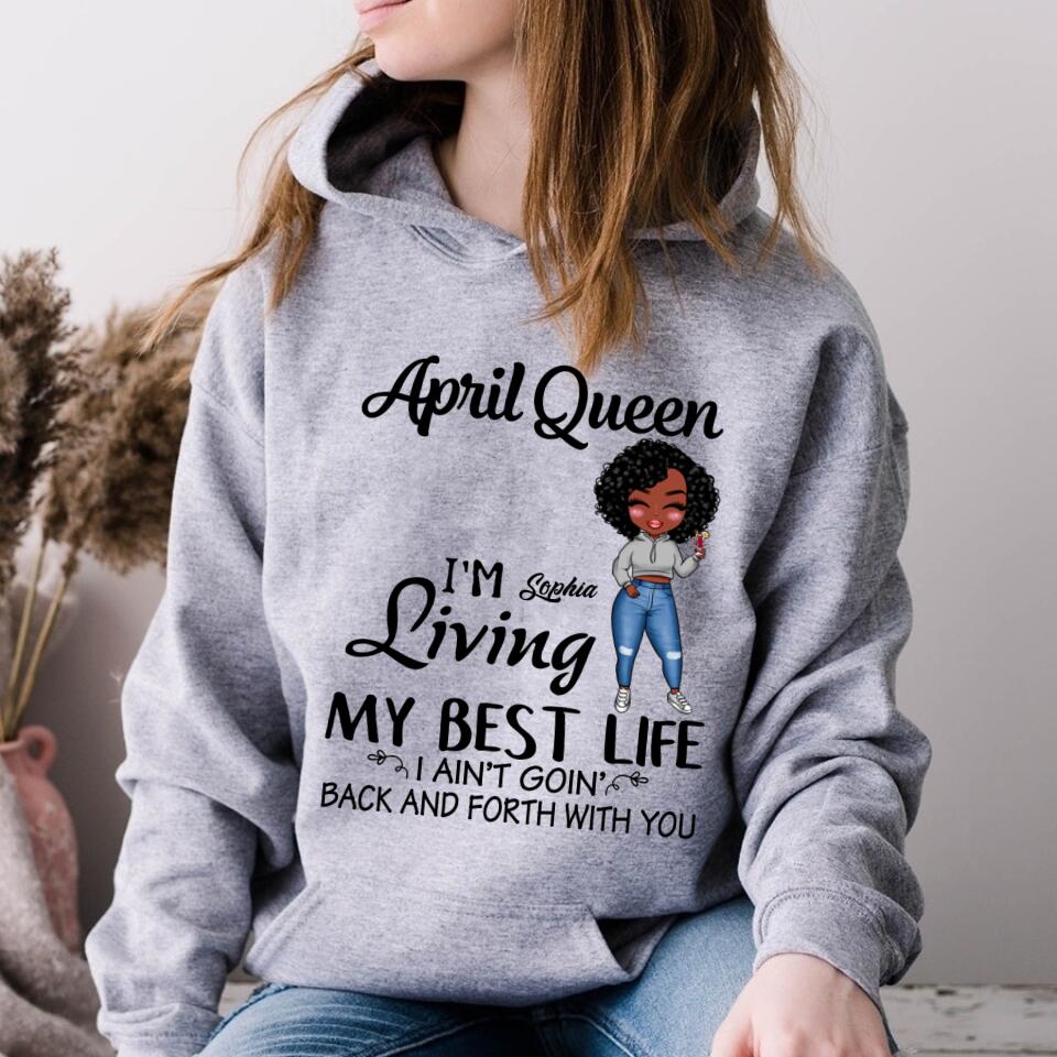 April Birthday Shirt, Custom Birthday Shirt, Queens Born In April, April Birthday Gifts, April shirts for Woman