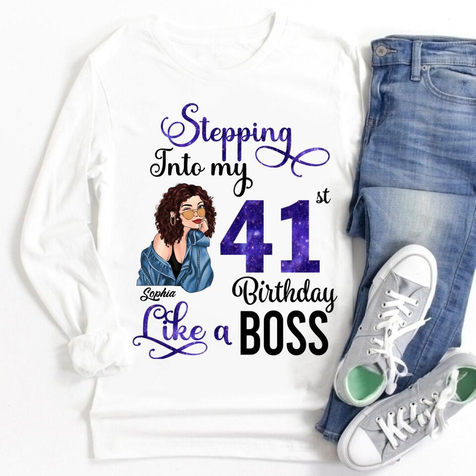 41st Birthday Shirts, Custom Birthday Shirts, Turning 41 Shirt, Gifts for Women Turning 41, 41 and Fabulous Shirt, 1984 Shirt, 41st Birthday Shirts for her, Stepping into my 41st Birthday Like a Boss