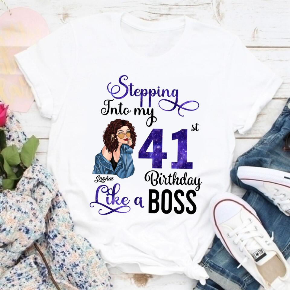 41st Birthday Shirts, Custom Birthday Shirts, Turning 41 Shirt, Gifts for Women Turning 41, 41 and Fabulous Shirt, 1984 Shirt, 41st Birthday Shirts for her, Stepping into my 41st Birthday Like a Boss