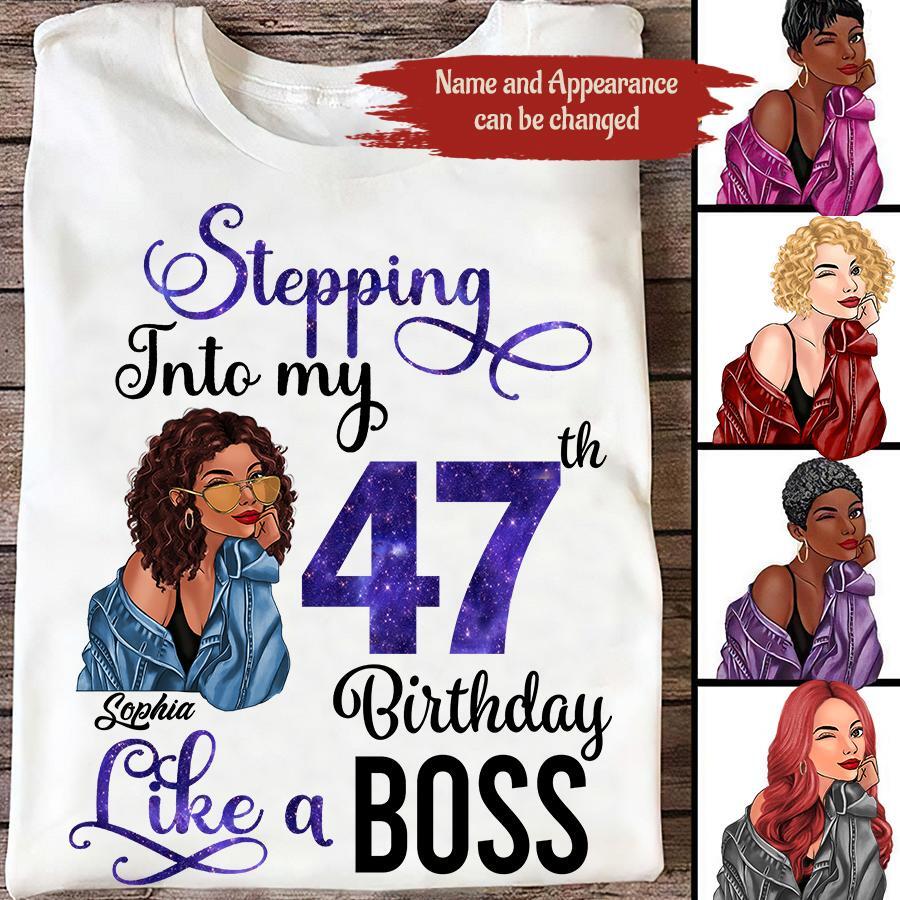 47th Birthday Shirts, Custom Birthday Shirts, Turning 47 Shirt, Gifts For Women Turning 47, 47 And Fabulous Shirt, 1975 Shirt, 47th Birthday Shirts For Her, It&#39;s My 47 Birthday-HCT
