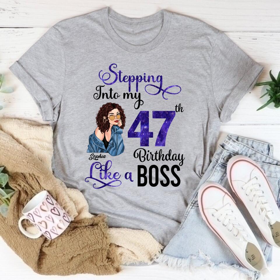 47th Birthday Shirts, Custom Birthday Shirts, Turning 47 Shirt, Gifts For Women Turning 47, 47 And Fabulous Shirt, 1975 Shirt, 47th Birthday Shirts For Her, It&#39;s My 47 Birthday-HCT