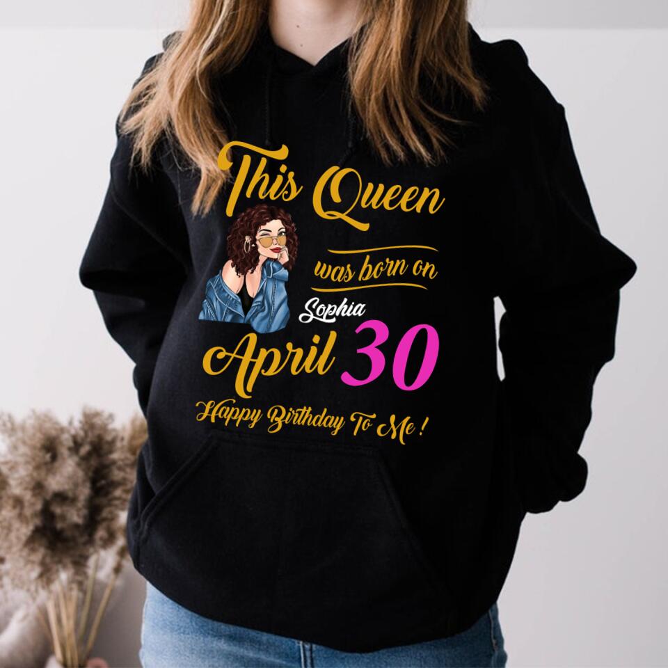 April Birthday Shirt, Custom Birthday Shirt, Queens Born In April, April Birthday Gifts, April shirts for Woman