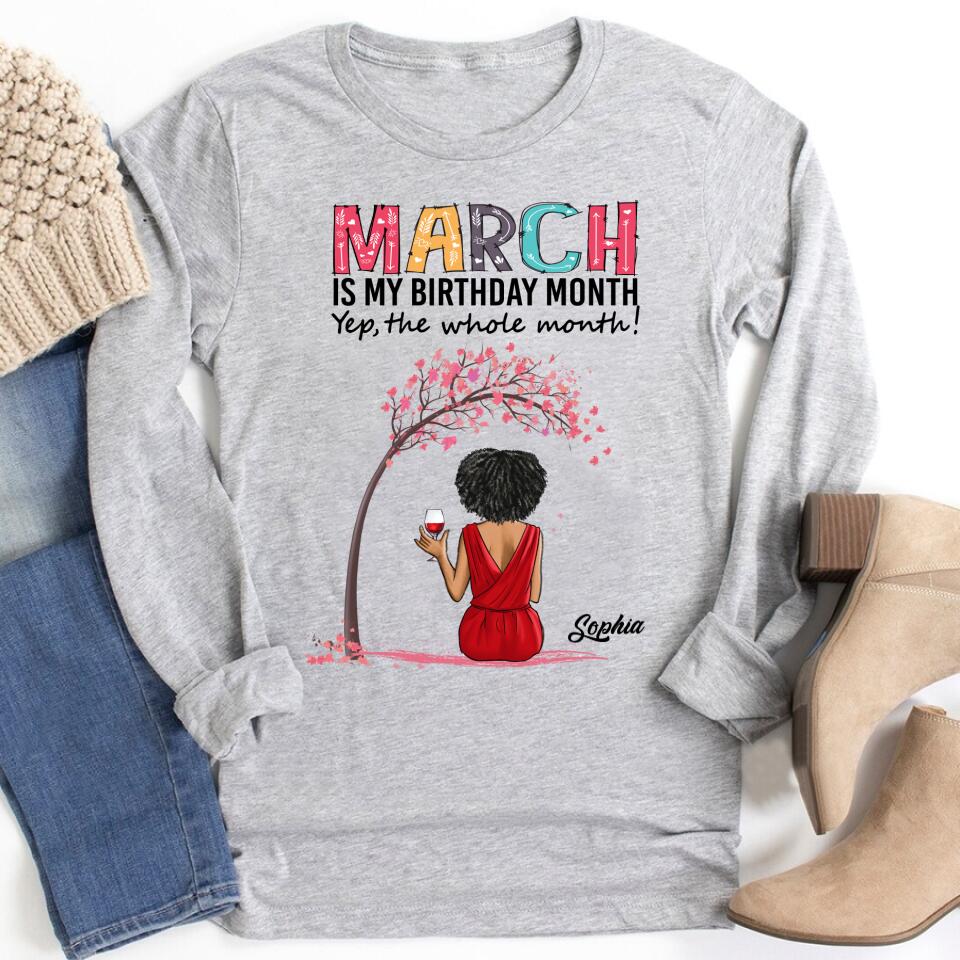 March Birthday Shirt, Custom Birthday Shirt, Queens Born In March, March Birthday Gifts, March shirts for Woman