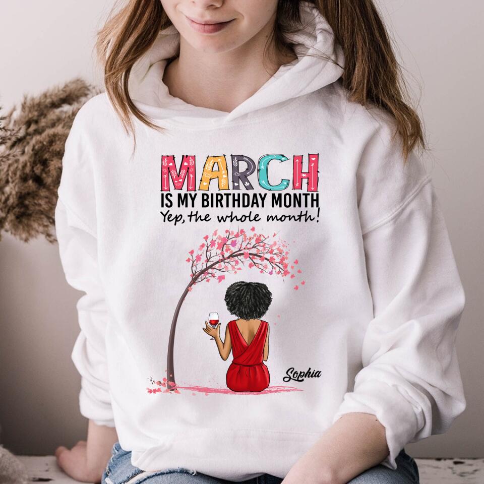 March Birthday Shirt, Custom Birthday Shirt, Queens Born In March, March Birthday Gifts, March shirts for Woman