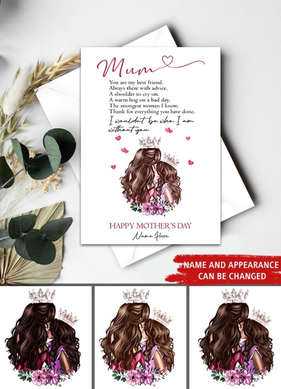 Custom Mothers Day Card - Mother's Day Gift Cards - Mothers Day Greetings - Happy Mothers Day Card - Mom's Card - First Mothers Day Card- Mother Day Gift